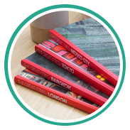 Hardcover book design example