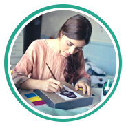 Artistic book cover design concept