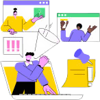 Book marketing services illustration