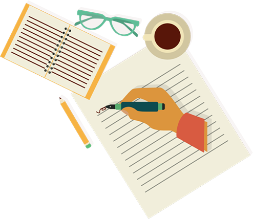 Book marketing and promotion illustration